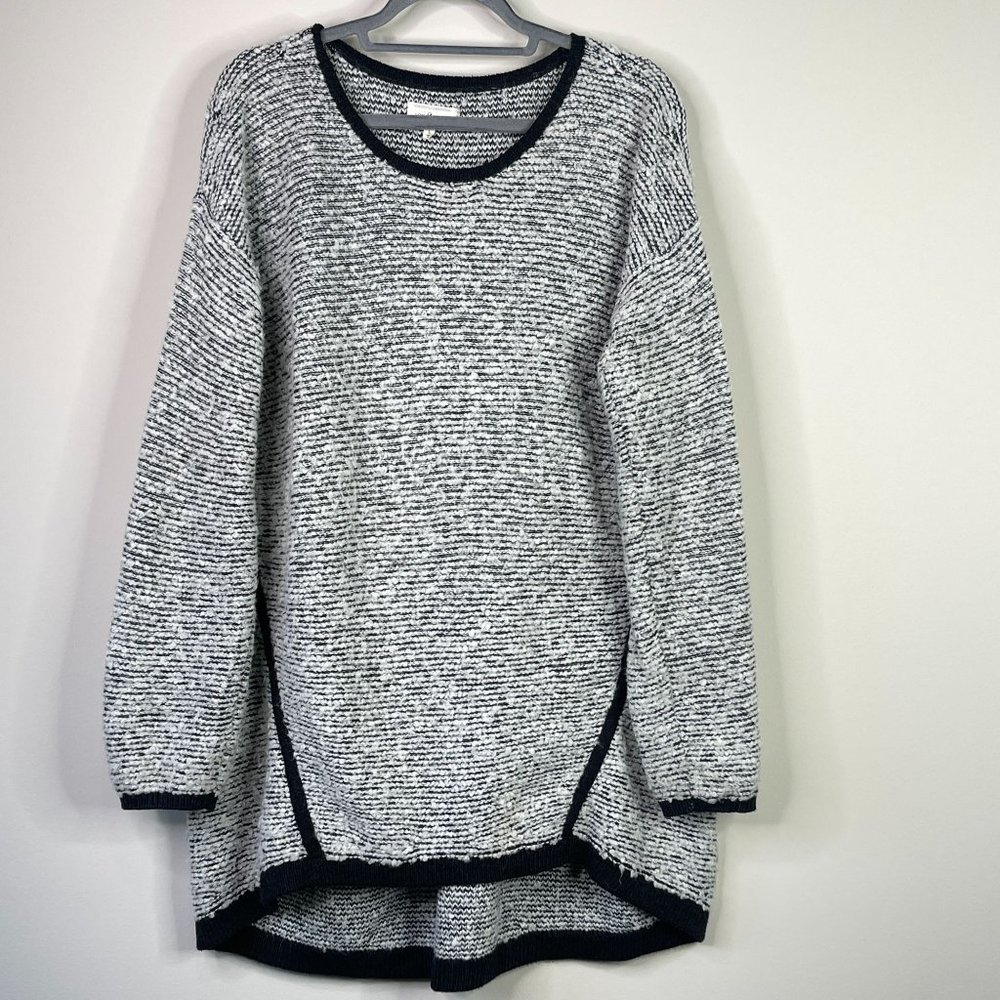 Lou & Grey Wool Blend Longline High-Low Knit Sweater Size Large